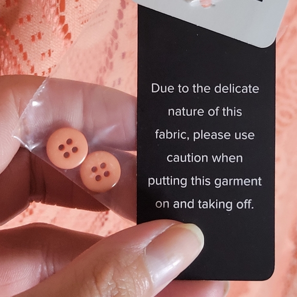 Torrid Coral Lace Button Front Maxi Skater Dress - Picture 16 of 16